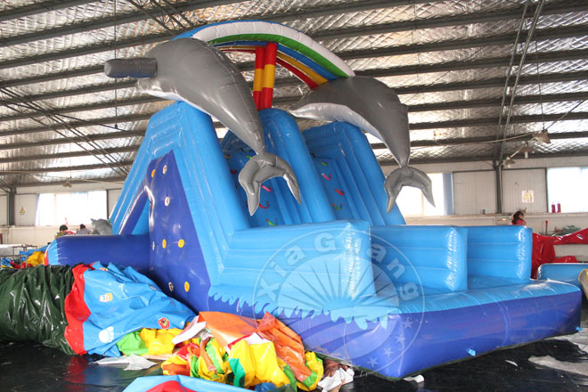 肃州海豚充气水滑梯